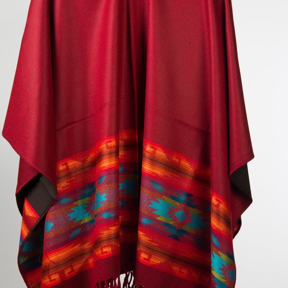 ANDEAN Alpaca PONCHO, Unisex, Artisanal Free Ship - Picture 7 of 12